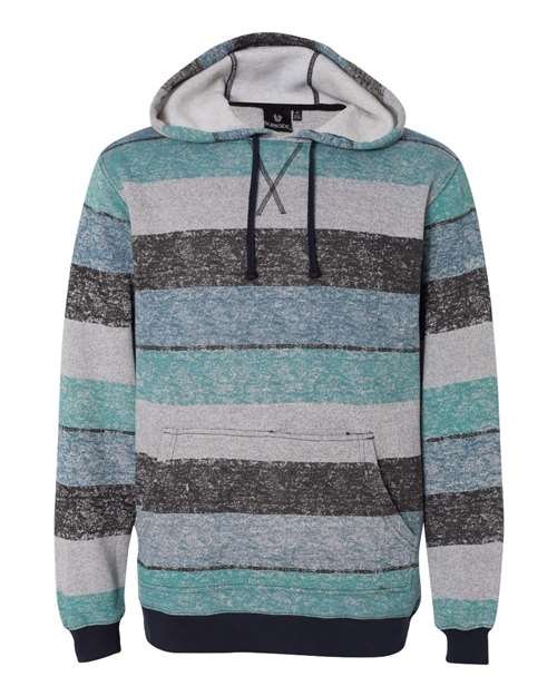 Men's Printed Stripes Fleece Sweatshirt - Image 4