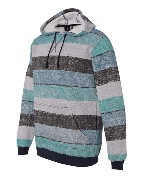 Men's Printed Stripes Fleece Sweatshirt - Image 5