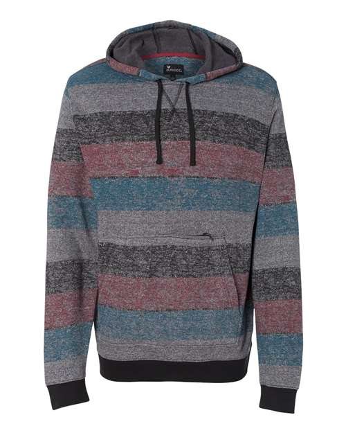 Men's Printed Stripes Fleece Sweatshirt - Image 7