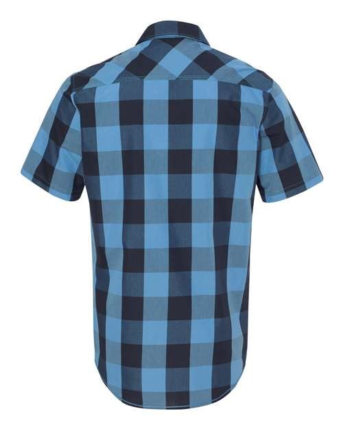 Men's Buffalo Plaid Short Sleeve Shirt - Image 3