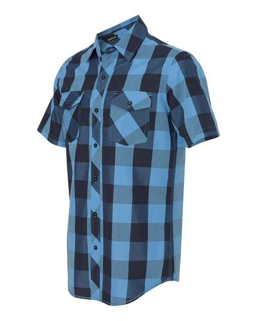 Men's Buffalo Plaid Short Sleeve Shirt - Image 2