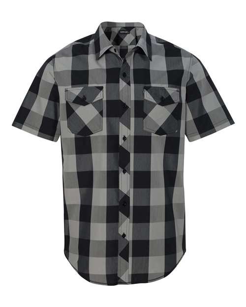Men's Buffalo Plaid Short Sleeve Shirt - Image 5