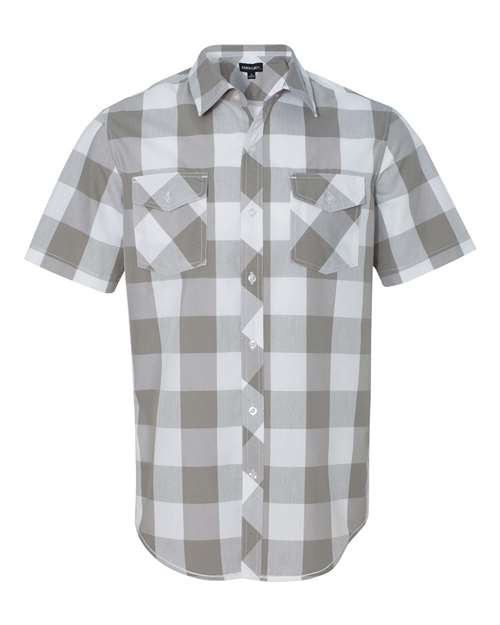 Men's Buffalo Plaid Short Sleeve Shirt - Image 8