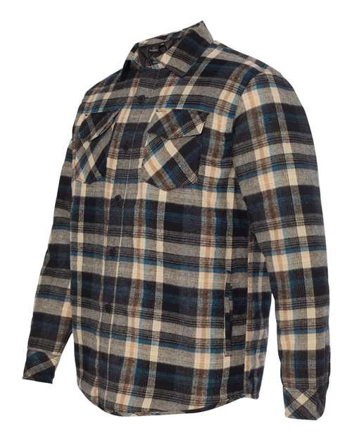 Men's Quilted Flannel Shirt Jacket - Image 10
