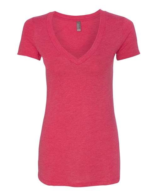 Women’s Triblend Deep V-Neck T-Shirt - Image 8