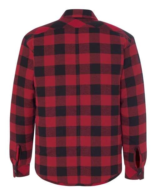 Men's Quilted Flannel Shirt Jacket - Image 14