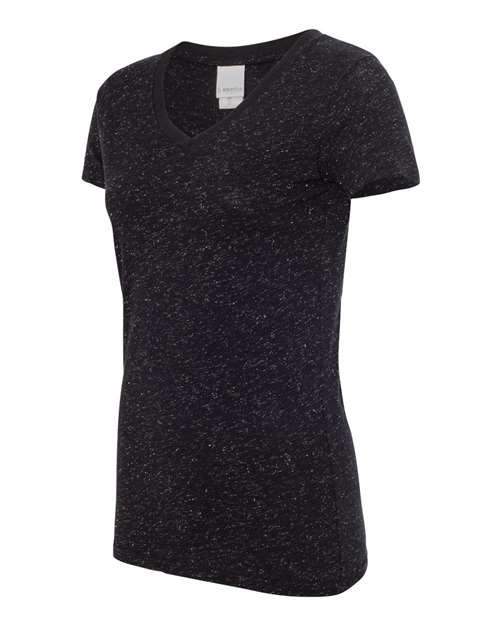 Women’s Glitter V-Neck T-Shirt - Image 6
