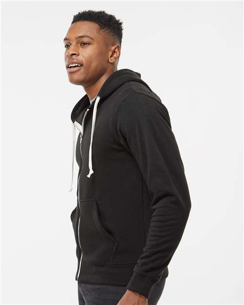 Men's Triblend Full-Zip Hooded Sweatshirt - Image 5
