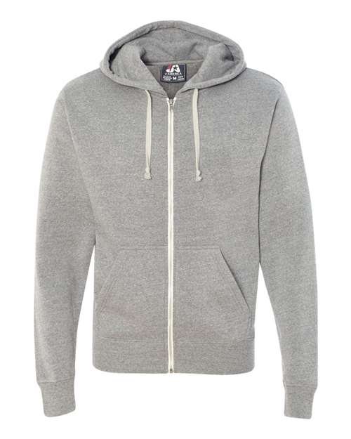 Men's Triblend Full-Zip Hooded Sweatshirt - Image 20