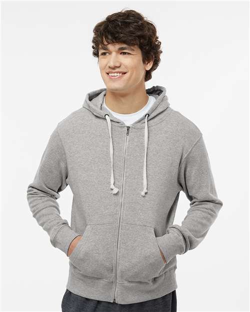 Men's Triblend Full-Zip Hooded Sweatshirt - Image 23