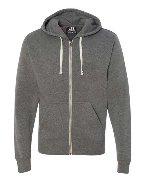 Men's Triblend Full-Zip Hooded Sweatshirt - Image 39