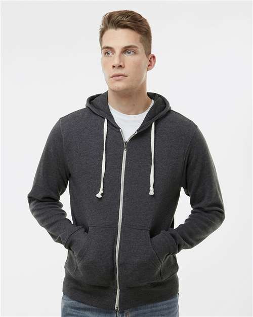 Men's Triblend Full-Zip Hooded Sweatshirt - Image 11