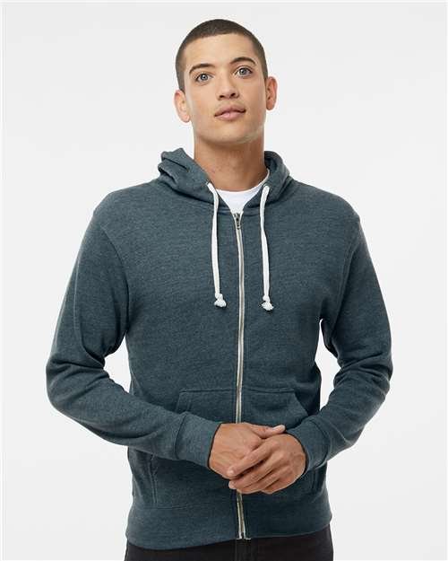Men's Triblend Full-Zip Hooded Sweatshirt - Image 29