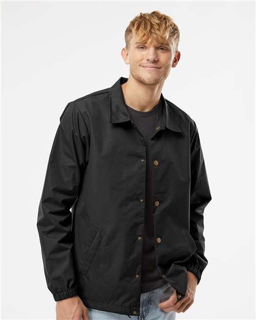 Men's Water-Resistant Windbreaker Coach’s Jacket - Image 4