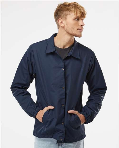 Men's Water-Resistant Windbreaker Coach’s Jacket - Image 17