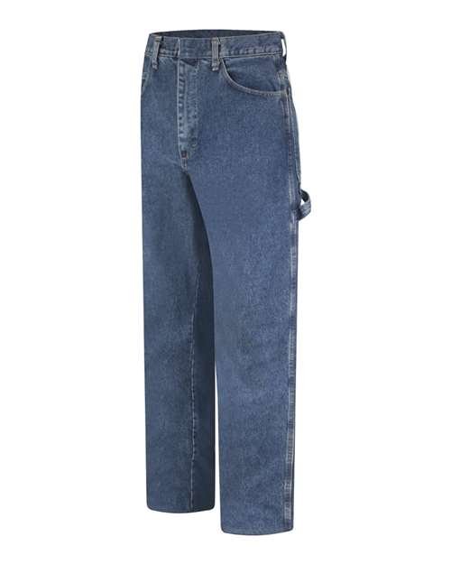 Men's Flame Resistant Pre-Washed Denim Dungaree - Image 4