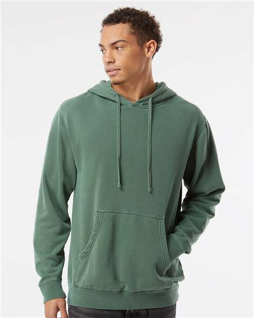 Unisex Midweight Pigment-Dyed Hooded Sweatshirt - Image 4