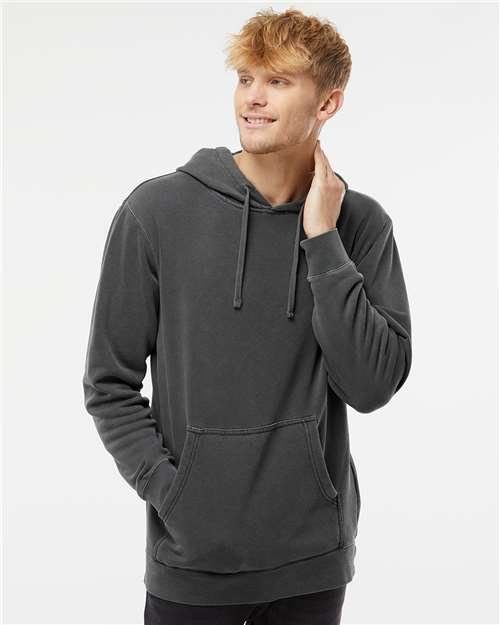 Unisex Midweight Pigment-Dyed Hooded Sweatshirt - Image 20