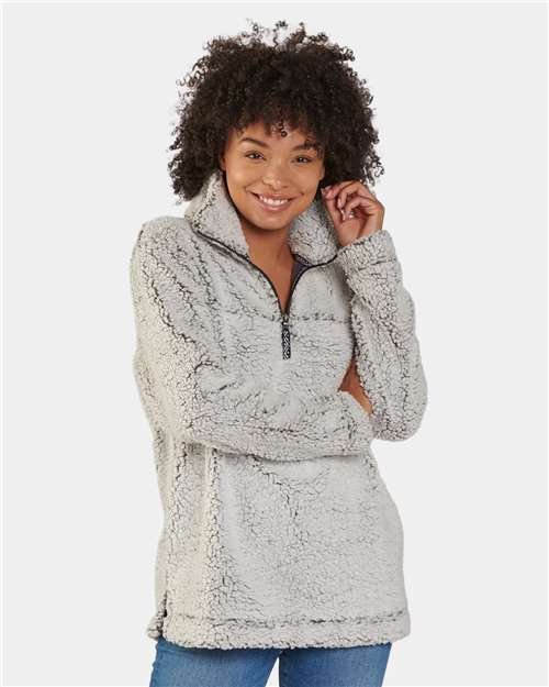Unisex Sherpa Fleece Quarter-Zip Pullover - Image 21