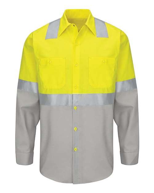 Men's Enhanced & Hi-Visibility Long Sleeve Work Shirt - Image 6