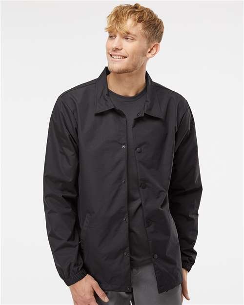 Men's Water-Resistant Windbreaker Coach’s Jacket - Image 11