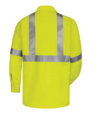 Alternative view of Men's Tall High Visibility Long Sleeve Work Shirt