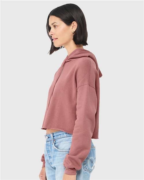 Women's Crop Fleece Hoodie Sweatshirt - Image 33