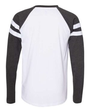 Alternative view of Unisex Fine Jersey Mash Up Long Sleeve Tee