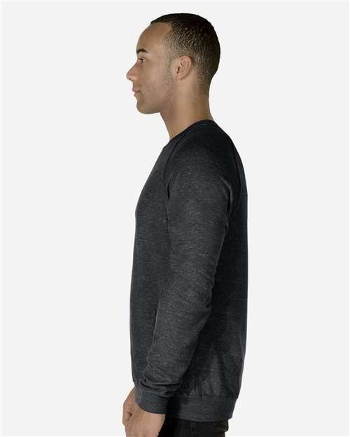 Unisex Snow Heather French Terry Crewneck Sweatshirt - Image 5