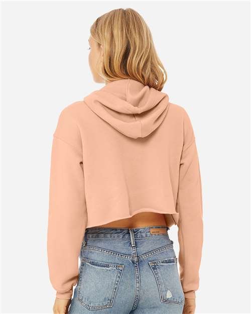 Women's Crop Fleece Hoodie Sweatshirt - Image 45