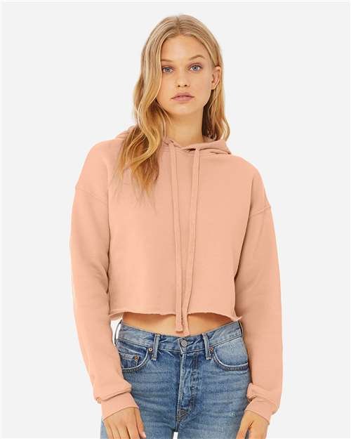 Women's Crop Fleece Hoodie Sweatshirt - Image 43
