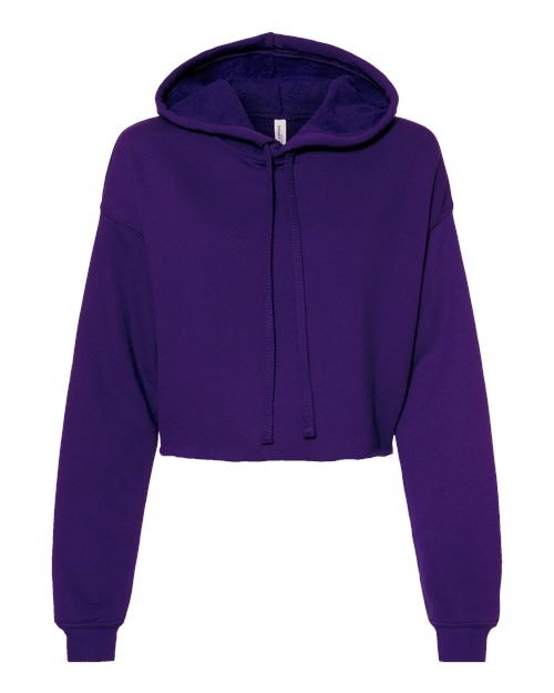 Women's Crop Fleece Hoodie Sweatshirt - Image 58