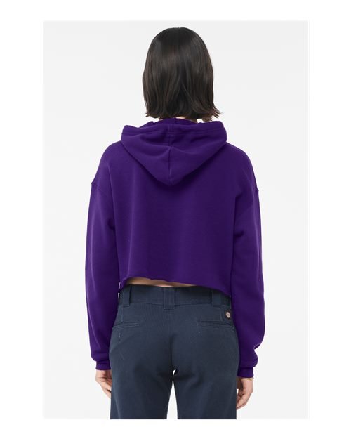 Women's Crop Fleece Hoodie Sweatshirt - Image 63