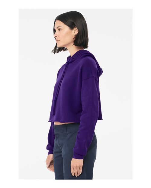 Women's Crop Fleece Hoodie Sweatshirt - Image 62
