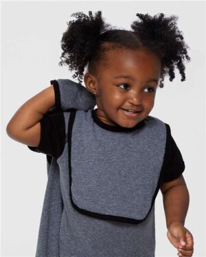 Alternative view of Infant Contrast Trim Premium Jersey Bib