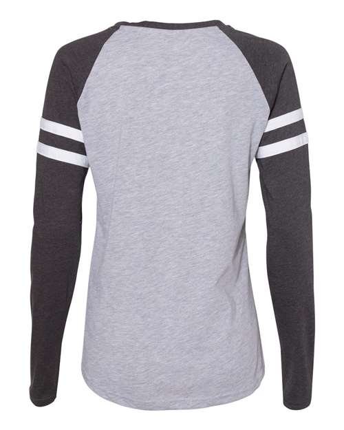 Women's Fine Jersey Mash Up Long Sleeve T-Shirt - Image 9