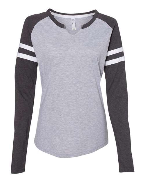 Women's Fine Jersey Mash Up Long Sleeve T-Shirt - Image 8