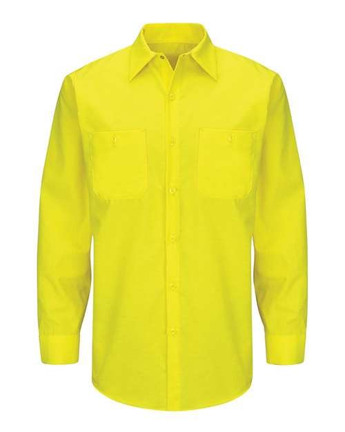 Men's Enhanced & Hi-Visibility Long Sleeve Work Shirt - Image 4