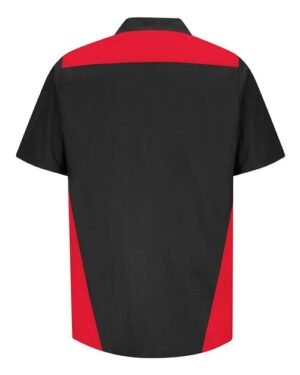 Alternative view of Men's Tri-Color Short Sleeve Shop Shirt