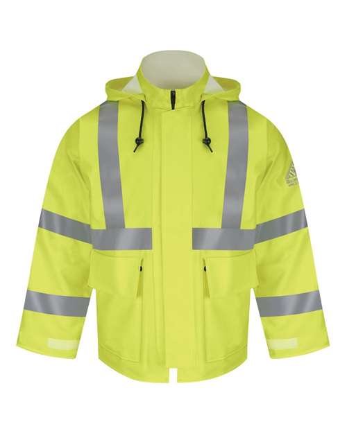 Men's Hi-Visibility Flame-Resistant Rain Jacket