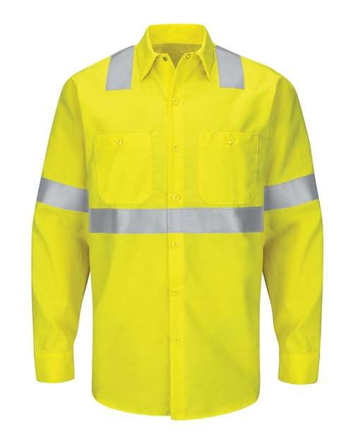 Men's Enhanced & Hi-Visibility Long Sleeve Work Shirt - Image 10