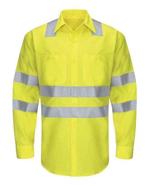 Men's Enhanced & Hi-Visibility Long Sleeve Work Shirt