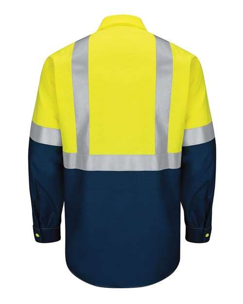 Men's Tall Enhanced & Hi-Visibility Long Sleeve Work Shirt - Image 9