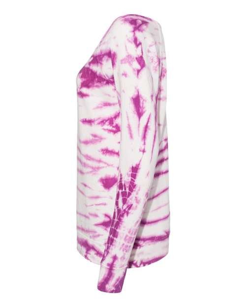 Women's French Terry Off-the-Shoulder Tie-Dyed Sweatshirt - Image 3
