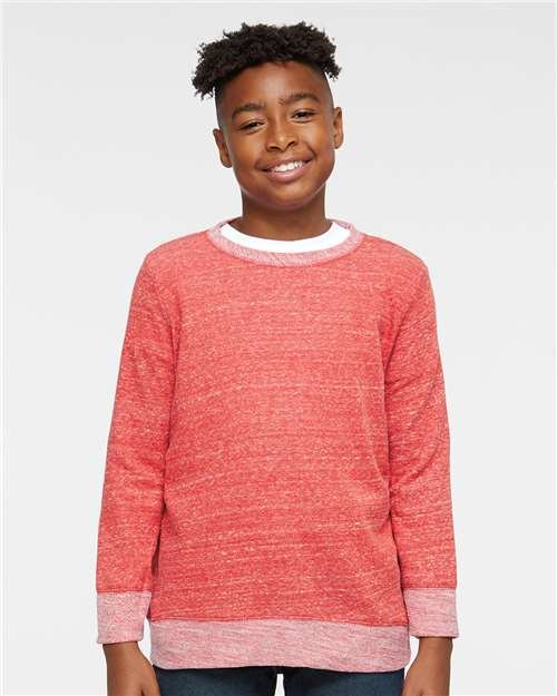 Youth Harborside Mélange French Terry Crewneck Sweatshirt - Image 20