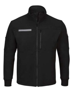 Men's Zip Front Fleece Jacket-Cotton /Spandex Blend