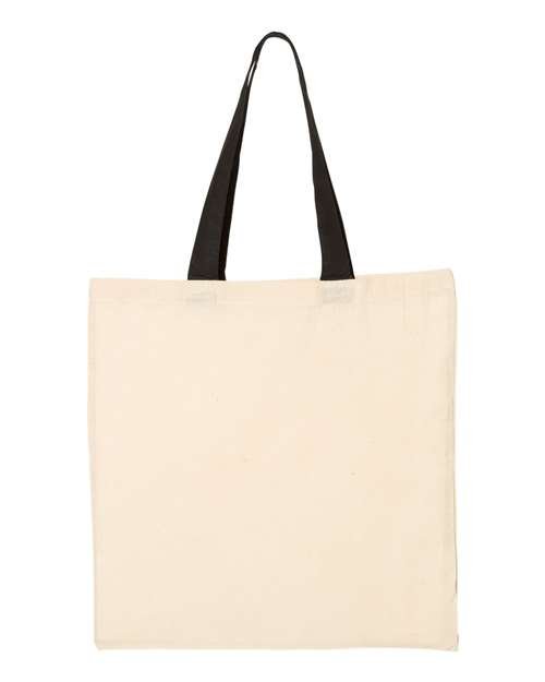 Economical Tote with Contrast-Color Handles - Image 2
