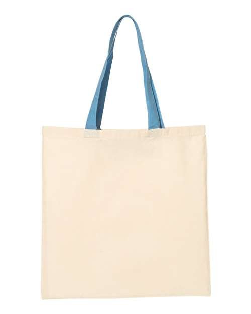 Economical Tote with Contrast-Color Handles - Image 4