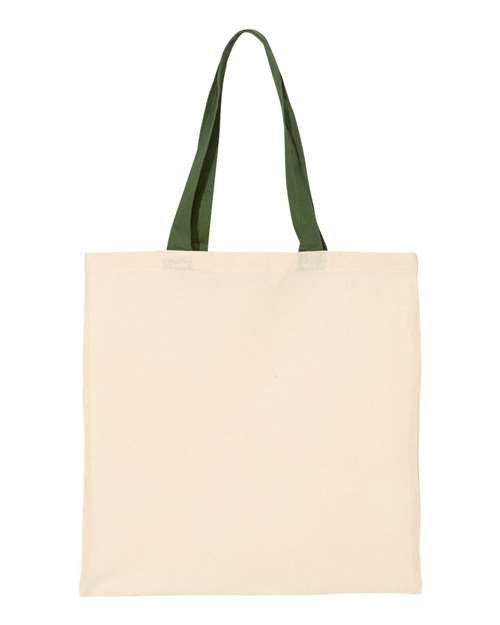 Economical Tote with Contrast-Color Handles - Image 7