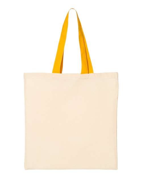 Economical Tote with Contrast-Color Handles - Image 8